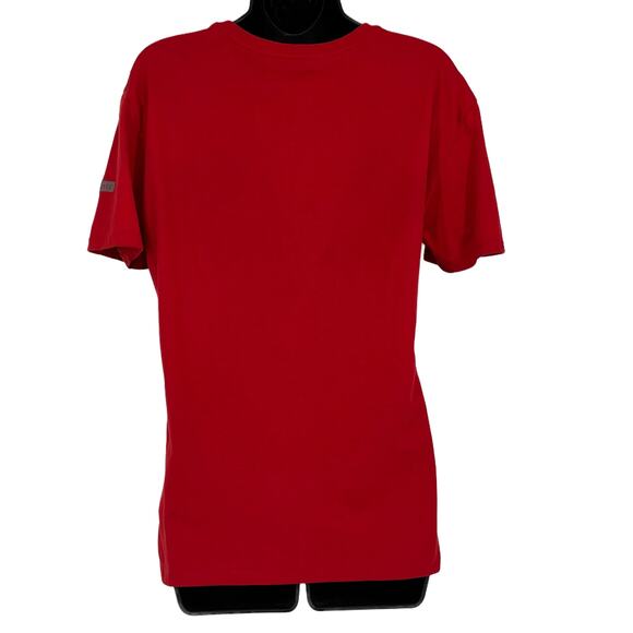 A/X Armani Exchange Short Sleeve Tee Shirt in Red/Metallic Size Medium - Picture 4 of 6
